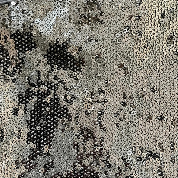 Antonio Melani Women’s Black Sequin Peplum Top Size 12 - Picture 4 of 5